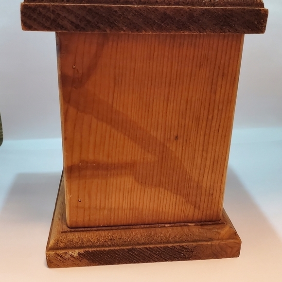 Vintage 1977 Wooden Candle Holder By Three Bears Irving Texas - Picture 4 of 7